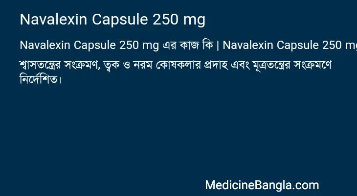 Navalexin Capsule 250 mg in Bangla