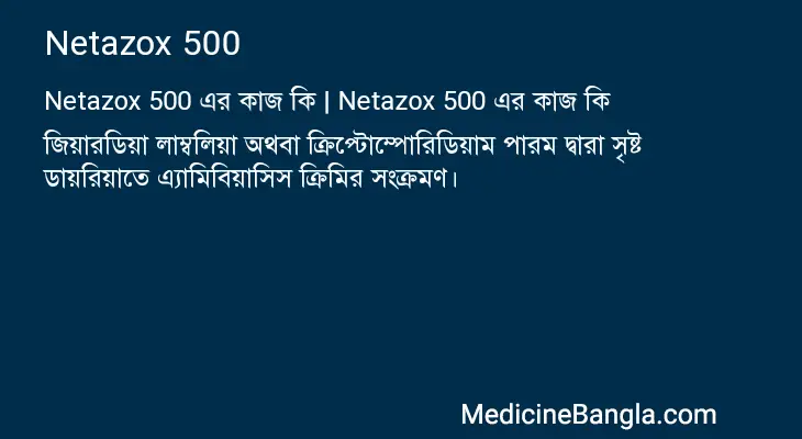 Netazox 500 in Bangla