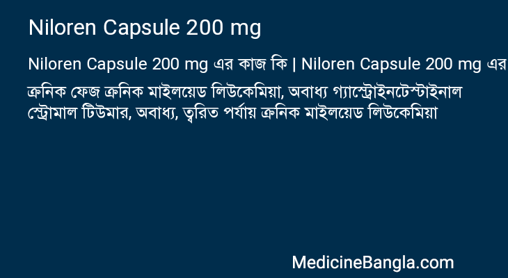 Niloren Capsule 200 mg in Bangla