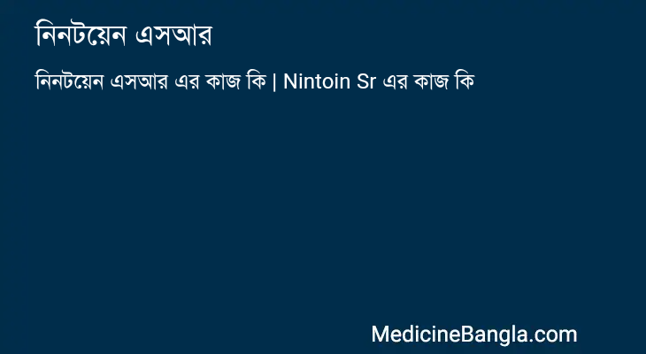 নিনটয়েন এসআর in Bangla