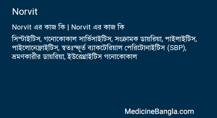 Norvit in Bangla