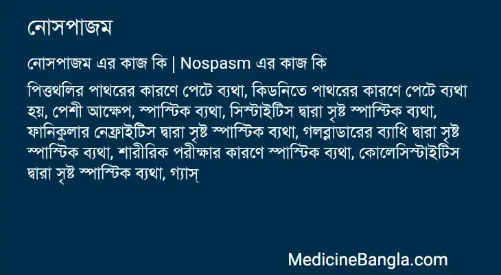 নোসপাজম in Bangla