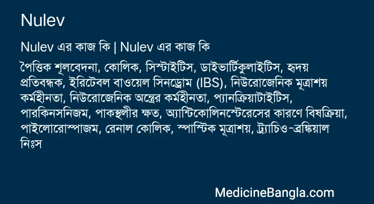 Nulev in Bangla