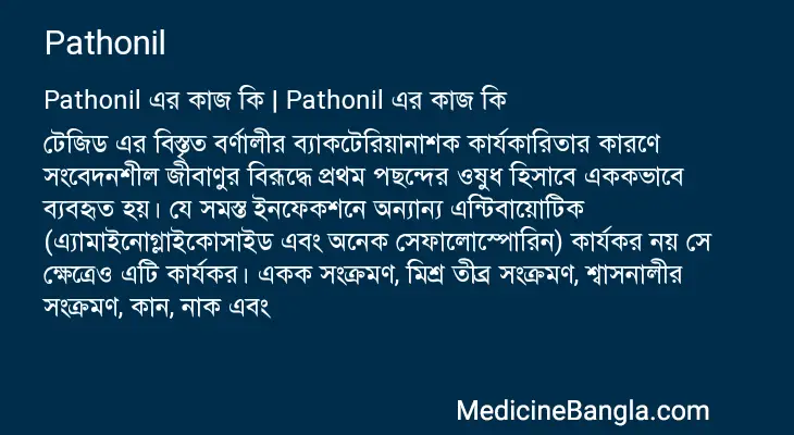 Pathonil in Bangla