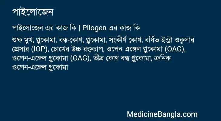 পাইলোজেন in Bangla