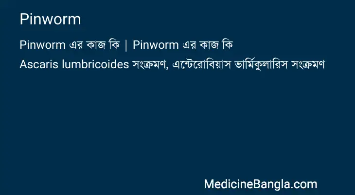 Pinworm in Bangla