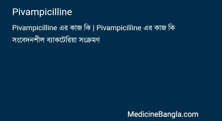 Pivampicilline in Bangla