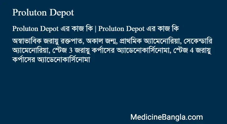 Proluton Depot in Bangla