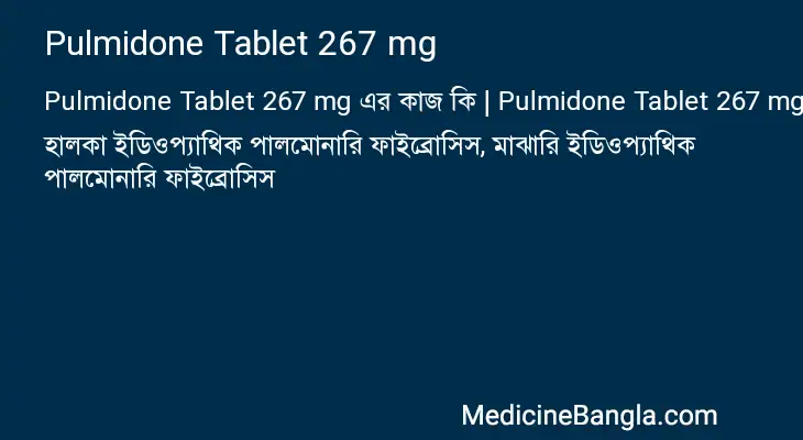 Pulmidone Tablet 267 mg in Bangla