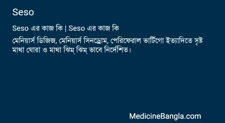 Seso in Bangla