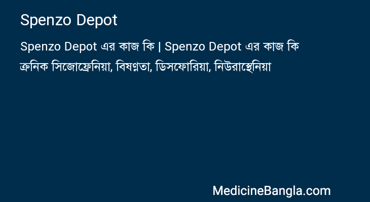 Spenzo Depot in Bangla