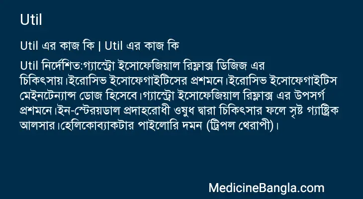 Util in Bangla