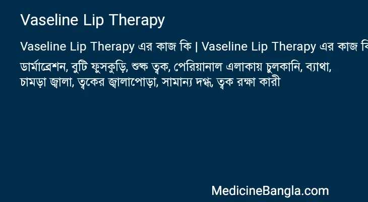 Vaseline Lip Therapy in Bangla