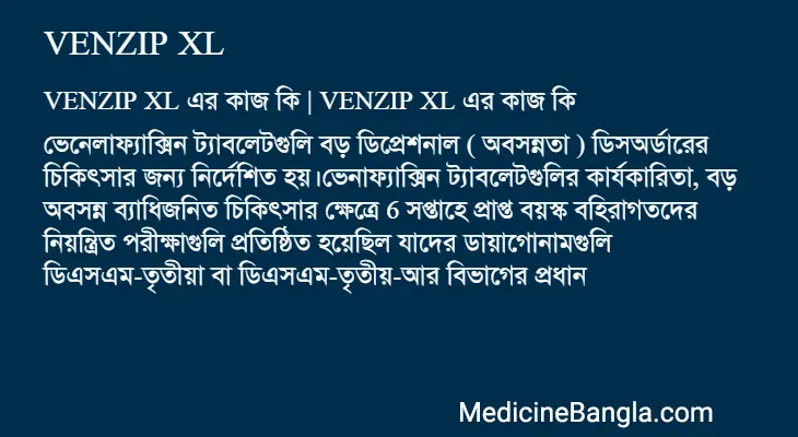 VENZIP XL in Bangla