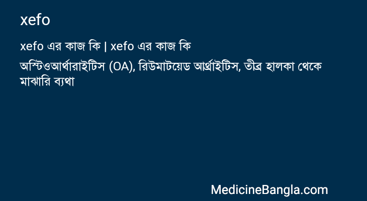 xefo in Bangla