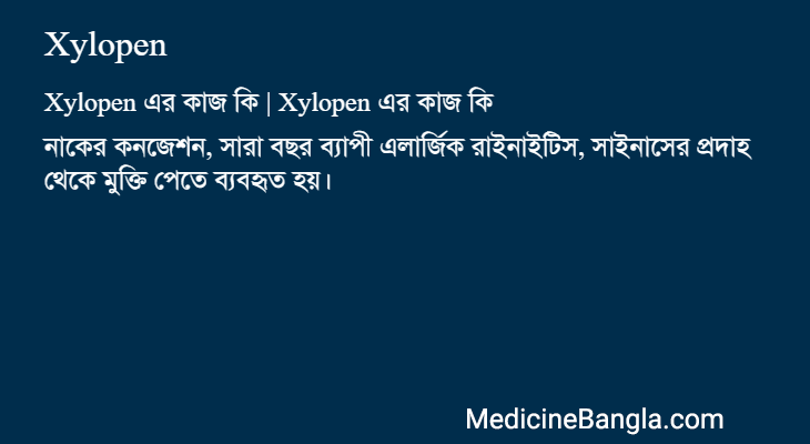 Xylopen in Bangla