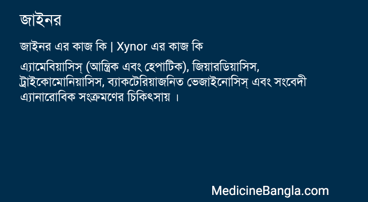 জাইনর in Bangla