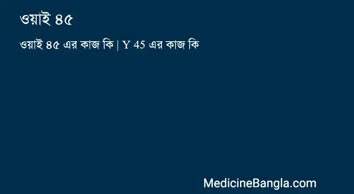 ওয়াই ৪৫ in Bangla