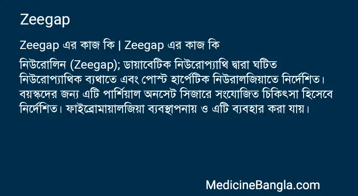 Zeegap in Bangla