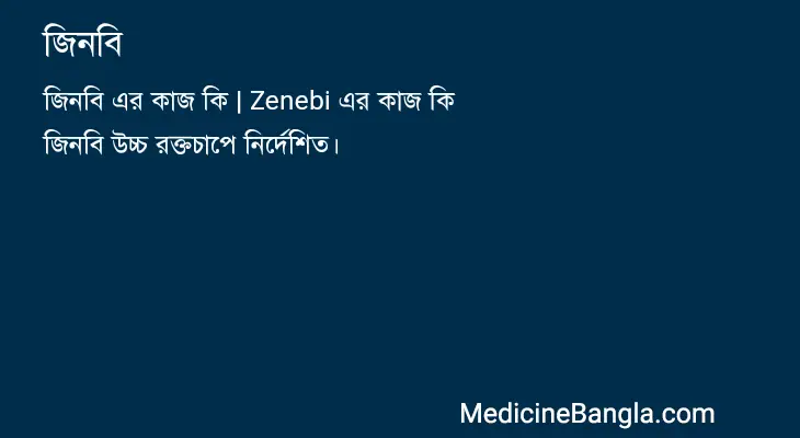 জিনবি in Bangla